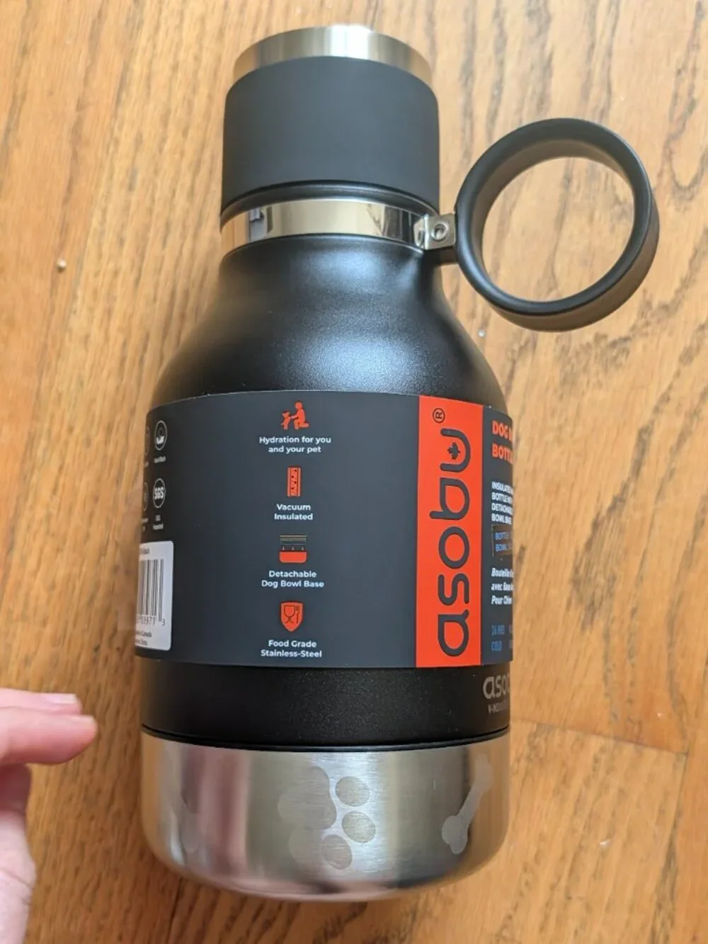 Asobu Insulated Dog Bowl Water Bottle 33oz Stainless Steel Travel Pet Travel Mug